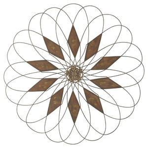 Add a twist of casually cool eleganceâ€”inside or outâ€”with this wall sculpture. Crafted with aged-tone metal thatâ€™s indoor and outdoor safe, it-'ll bring an artful touch wherever you see fit.<br/><br/><b>Product Features</b><ul><li>Made of metal</li><