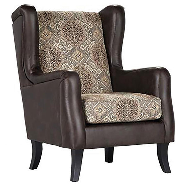 Play up the traditional ambiance of your living room or den with a timeless wingback accent armchair. Perfect for lounging, it boasts plush foam cushions with two-tone upholstery that creates a sense of depth and dimension. The sides, arms, and outer surf