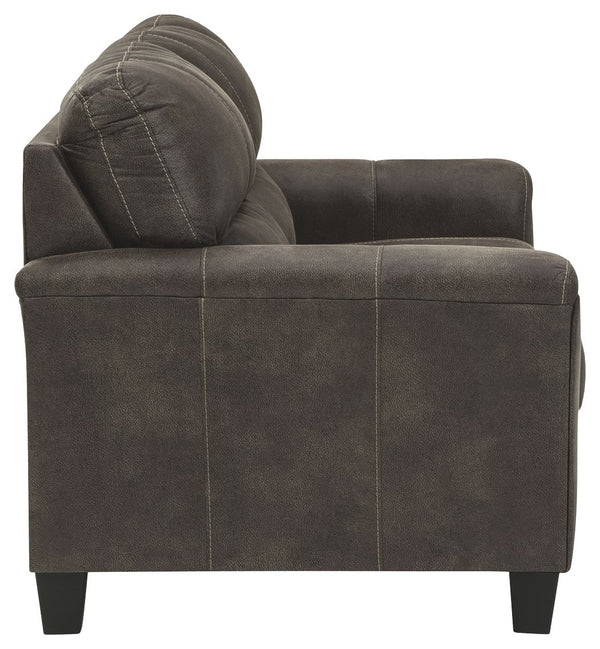  this decidedly modern loveseat 