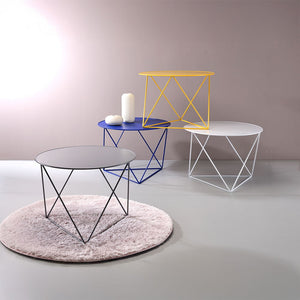 Epidia - Accent Table - Blue Finish