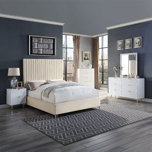 Gaines - Dresser - White High Gloss Finish