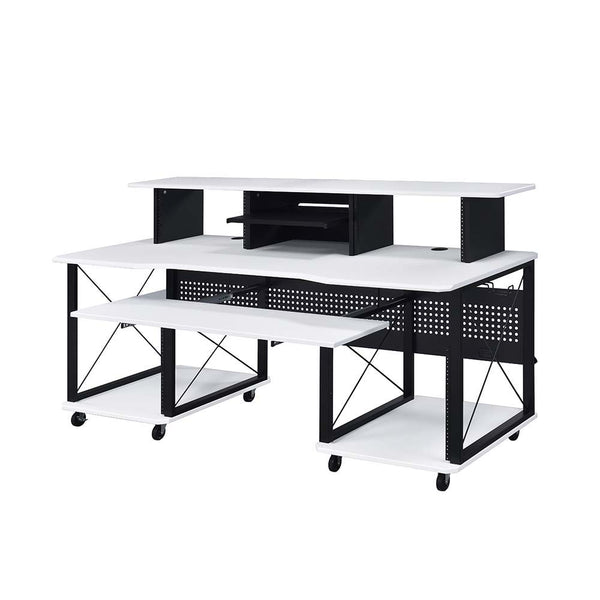 Megara - Music Desk - White & Black Finish