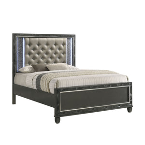 Discover the Radiance Queen Bed in Black Pearl, meticulously crafted for enduring stability and durability from a combination of Solid Rubberwood and manufactured woods. Its semi-gloss lacquer black pearl finish adds a silky, modern touch to this captivat