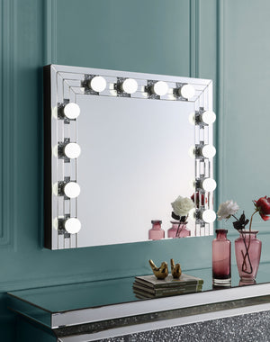 Feel fabulous with every glace and always be the star of the show with the Noralie Hollywood mirror. This mirror will change the way you do your hair and makeup, making the entire experience much more enjoyable. This vanity mirror is designed for wall-mou