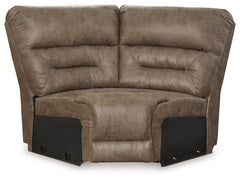 This wedge is made with faux leather upholstery. Pairs with other items in the series to make a sectional.<br><br><b>Additional Dimensions</b><br><ul><li>Seat depth: 20-"</li><li>Seat height: 20-"</li><li>Top of cushion to top of back: 27-"</li><li>Leg he