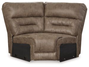 This wedge is made with faux leather upholstery. Pairs with other items in the series to make a sectional.<br><br><b>Additional Dimensions</b><br><ul><li>Seat depth: 20-"</li><li>Seat height: 20-"</li><li>Top of cushion to top of back: 27-"</li><li>Leg he