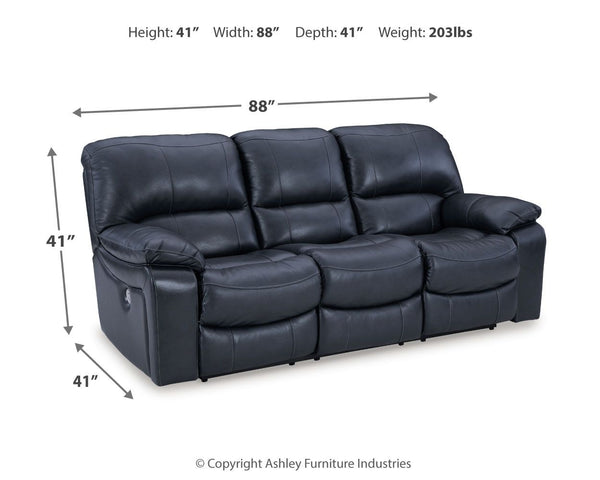 Leesworth - Ocean - Power Reclining Sofa