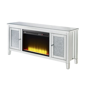 Noralie - TV Stand - Mirrored & Faux Diamonds - 28"