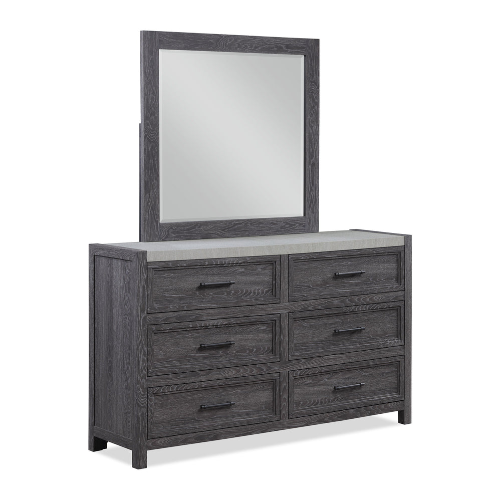 Madsen - Dresser & Mirror - Gray