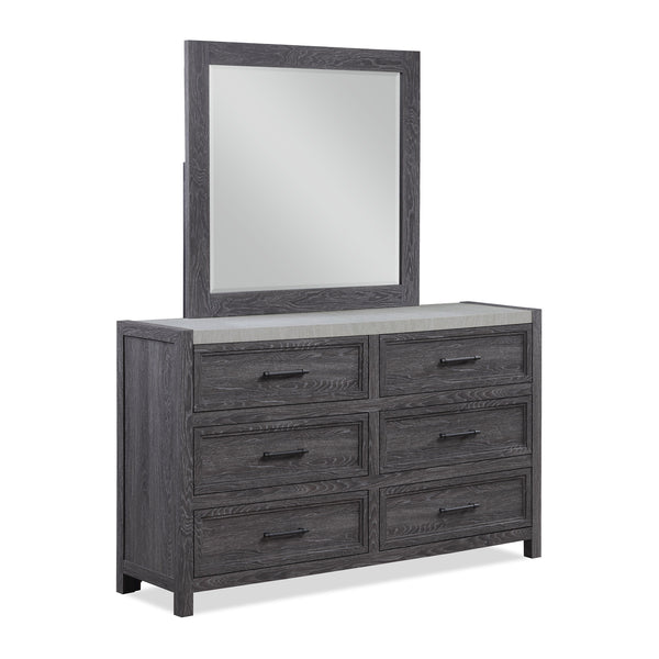 Madsen - King 4 Piece Bedroom Set - Gray