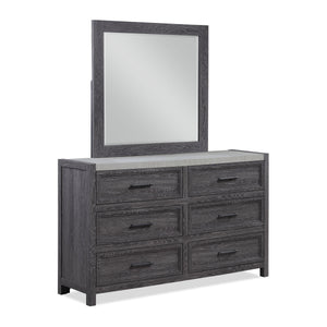 Madsen - King 5 Piece Bedroom Set - Gray