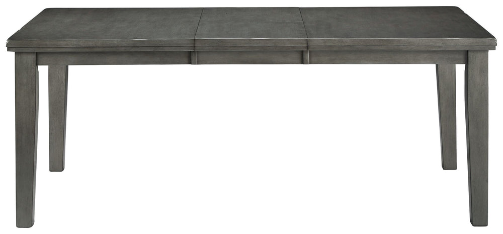 Cool and on-trend. This butterfly extension table sports an antiqued gray color for a contemporary-yet-casual feel. The rectangular table features a thick sturdy top with a self-storing butterfly leaf, making it a breeze to expand your table space. Dining