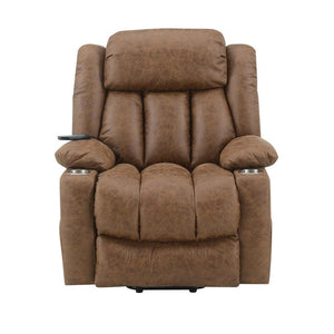 Omarion - Power Recliner With Lift & Heating & Massage - Brown