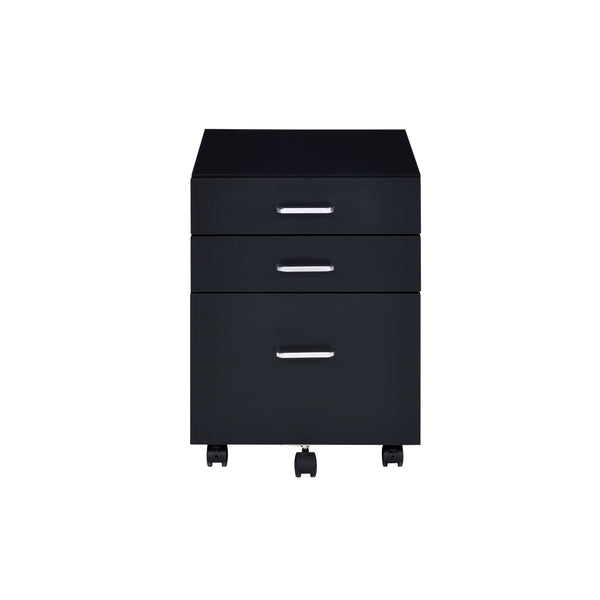 Tennos - Cabinet - Black & Chrome Finish