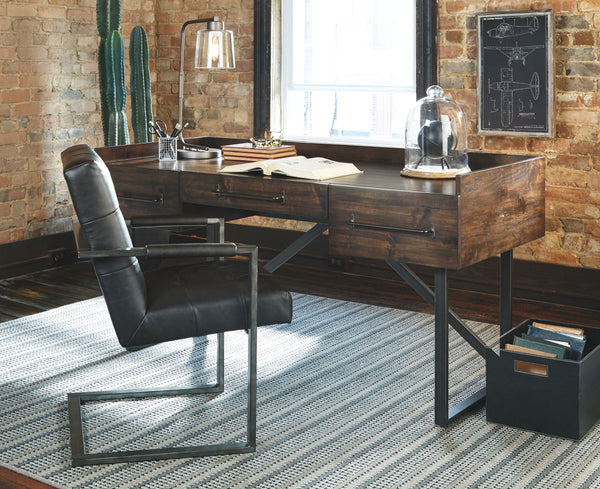  wrapped in a â€œweatheredâ€ faux leather upholste