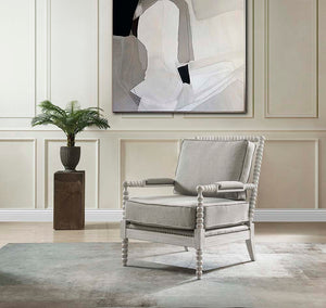 Saraid - Accent Chair - Pearl Silver - 35-"