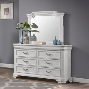 Lyndhurst - Landscape Mirror - Vintage White