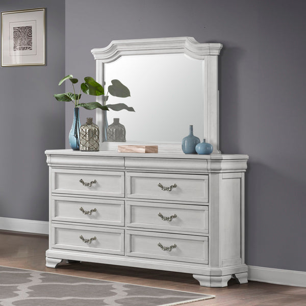 Lyndhurst - Landscape Mirror - Vintage White