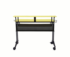  this Suitor Music Recording Studio Desk offers style without sacrificing function. The shelves are intended to make your working space neat and organized and also keep the monitor at an eye-level for comfortable viewing.