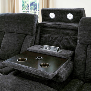 Dalton - Power Reclining Sofa And Loveseat - Lucky Charcoal
