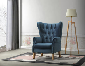 Wingback Club Chair, Tight Back & Seat Cushion (1+1) CONSTRUCTION] SEAT: Full Foam
