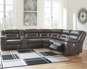You could play it safe. Or you could choose to stand out in the crowd with this brilliantly styled sectional with power. Ultra cool, ultra contemporary and ultra comfortable, this fashion-forward sectional sports a fabulous faux leather enhanced with cont