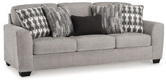 Need a simple style refresh? Liven up your space with this sofa. Its sleek design invites you to sink into the generous cushions. Plush, textured upholstery creates a captivating look that works for aesthetics ranging from classic to contemporary. Sink in