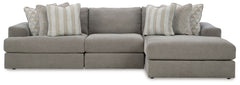 The casual, low-slung shape of this sectional makes it fully lounge-ready. Its deep seating invites you to sink right in, with bold beveled block arms that are softened by bullnose â€œwaterfallâ€ cushions. Best of all, the modular design lets you stage t