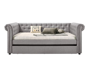 Justice - Full Bed - Smoke Gray Fabric