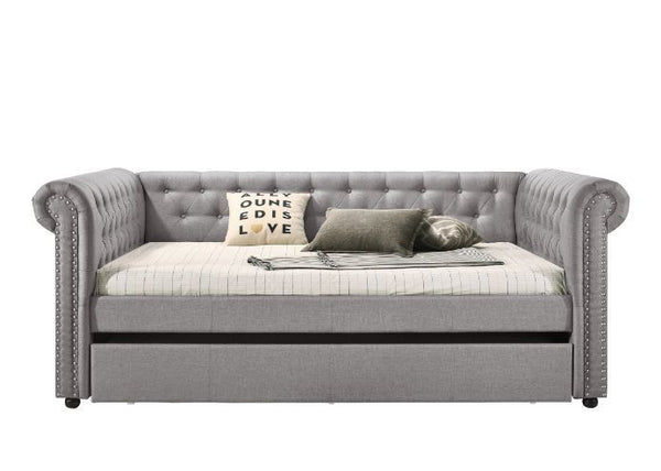 Justice - Full Bed - Smoke Gray Fabric