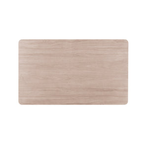  minimalist design of the 60-inch dining table and accompanying 6