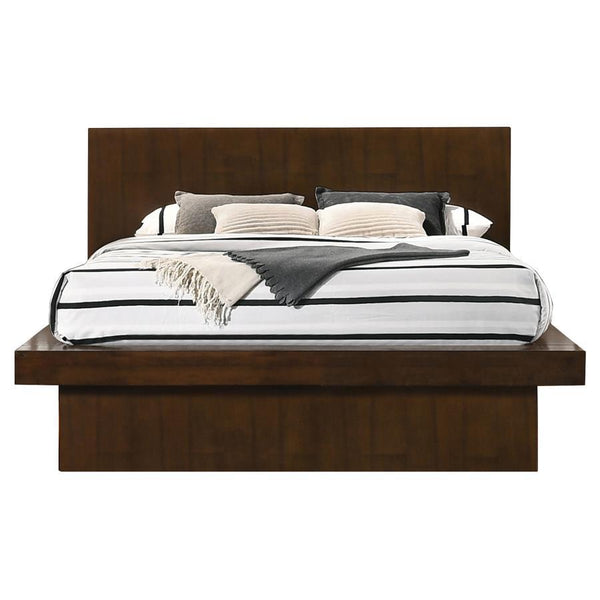  adding a fresh spin to master or guest bedrooms. A stacked platform bed with wall panel attaching to nightst