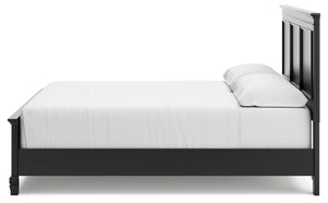 Lanolee - Black - California King Panel Bed