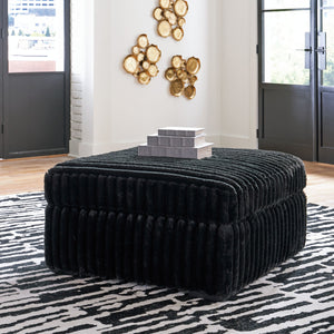  this oversized accent ottoman takes cozy and inviting to a higher level. The sumptuous piece is perfect for unwinding after a long day