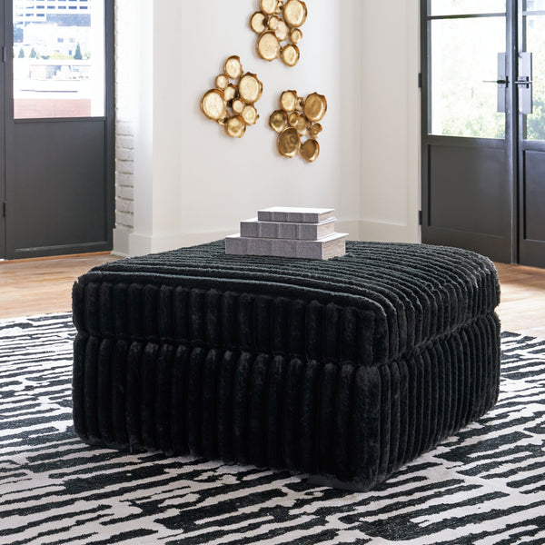  this oversized accent ottoman takes cozy and inviting to a higher level. The sumptuous piece is perfect for unwinding after a long day