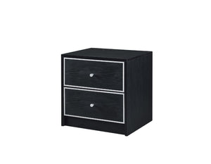 Make good use of empty space beside bed or sofa with the Jabir Accent Table. The accent table features a clean-lined silhouette, with a rich black finish for industrial look. There is a ample table top space with two storage drawers that keep your everyda