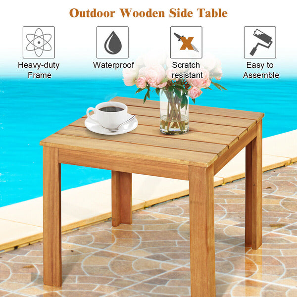 Acacia wood frame adds sturdiness and durability <br>Premium accessories ensure stability of table <br>Varnish surface which is waterproof and scratch-resistant <br>Can be used separately or matched with other wooden furniture <br>Compact size with modern