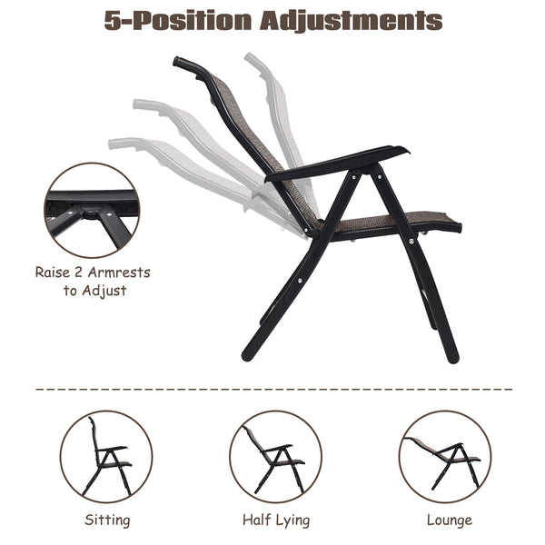 This folding rattan chair is perfect for indoor or outdoor leisure time with your family or friends in backyard  garden  poolside and more. Â  Made of high-standard steel frame with powder-coated finish  this chair has high stability and strong durability