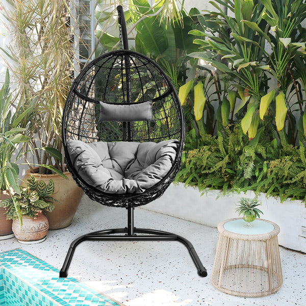 Rugged frame ensure the stability<br>Combined with non-slip pads for increased stability<br>Comfortable pillow and cushion are included for enhanced comfort<br>Safety hook and hanging chain provide better balance<br>Widely used indoor or outdoor<br>Relax 