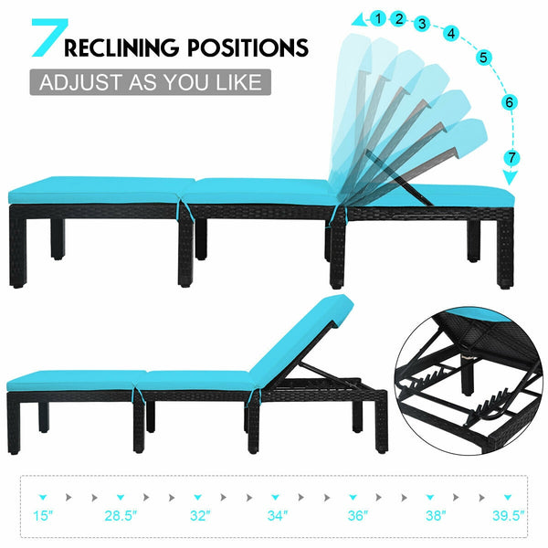 Durable hand-woven black PE rattan and steel frame for long time using<br>8 sturdy legs offer extra support and stability for you<br>Soft and thick cushion for comfortable seating<br>Cushion with navy and off white cushion cover<br>The cover of the cushio