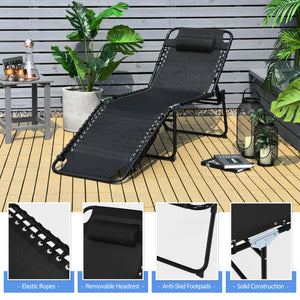 The backrest can be adjusted in 4 positions and the footrest in 2 positions<br>Multiple lounge modes: Sit-up Mode  Recline Mode  Flat-down Mode<br>Comes with a removable headrest to relax your head and neck<br>Made of premium fabric  breathable  skin-frie