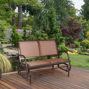 Made of solid steel which is rust-proof and waterproof for longer use <br>Breathable and durable fabric for comfortable seating experience <br>Smooth and gentle gliding system to make you relax <br>Can be placed on the ground steadily with stable base <br