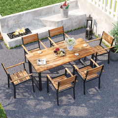 Solid acacia wood for enhanced durability and strength<br>Ensure smooth touch with a splinter-free surface<br>Enjoy the natural beauty of wood that complements your outdoor setting<br>Please regularly oil the wood surface for optimal maintenance<br>Heavy-