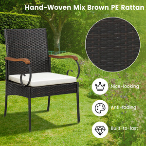 The product is delivered in 3 boxes and the arrival time may vary  each box contains the corresponding screw kits<br>The tabletop is made of acacia wood  weather-proof  water-repellent  durable<br>The thickened metal supporting legs with rustproof coating