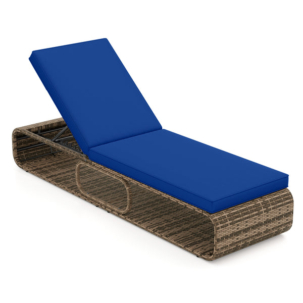 Meet your different needs for customized comfort with 7-level adjustable backrest<br>The full flat position allows you to fully recline for optimal relaxation<br>Perfect reading  chatting  sunbathing and taking a nap<br>Hand-woven PE wicker is fade-resist
