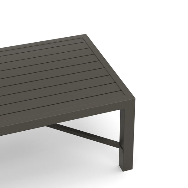 Skye - 2 Piece Outdoor Set (Sofa & Slat Top Coffee Table) - Gray