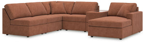 Looking cool and contemporary is great. But when it comes down to it, youâ€™re all about low-maintenance lounging. With the performance fabric on this sectional with chaise, cleaning spills is a breeze. Its customizable modular design caters to your ever-
