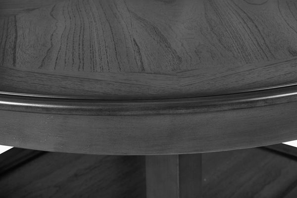 Gia - 5 Piece Round Counter Dining Set - Gray