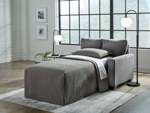 Rannis - Pewter - Twin Sofa Sleeper