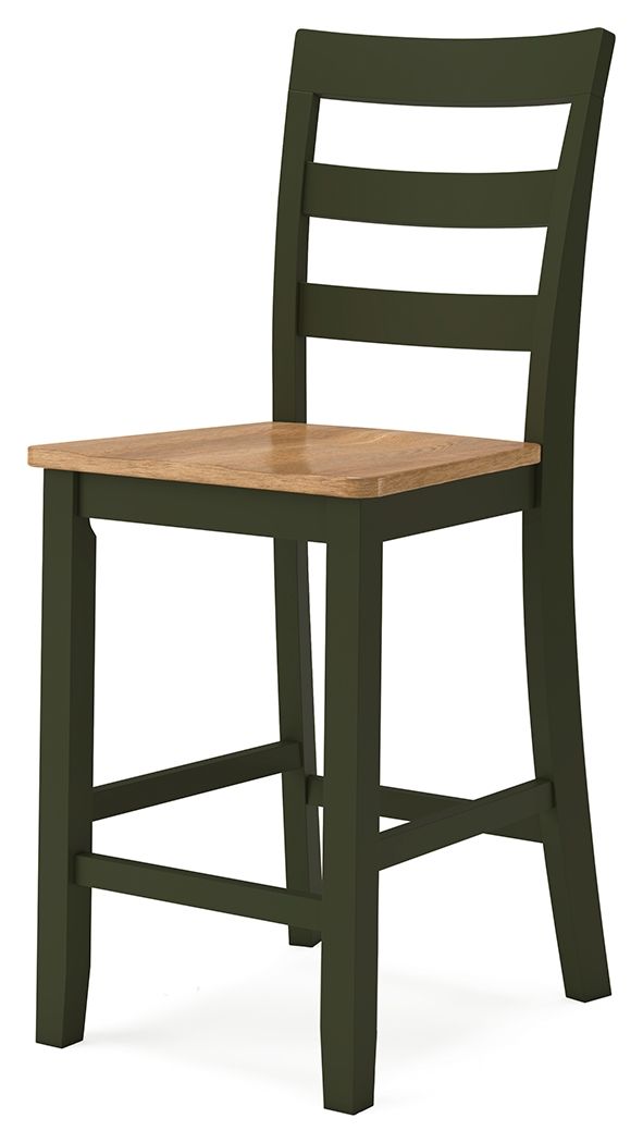 Gesthaven - Natural / Green - Barstool (Set of 2)